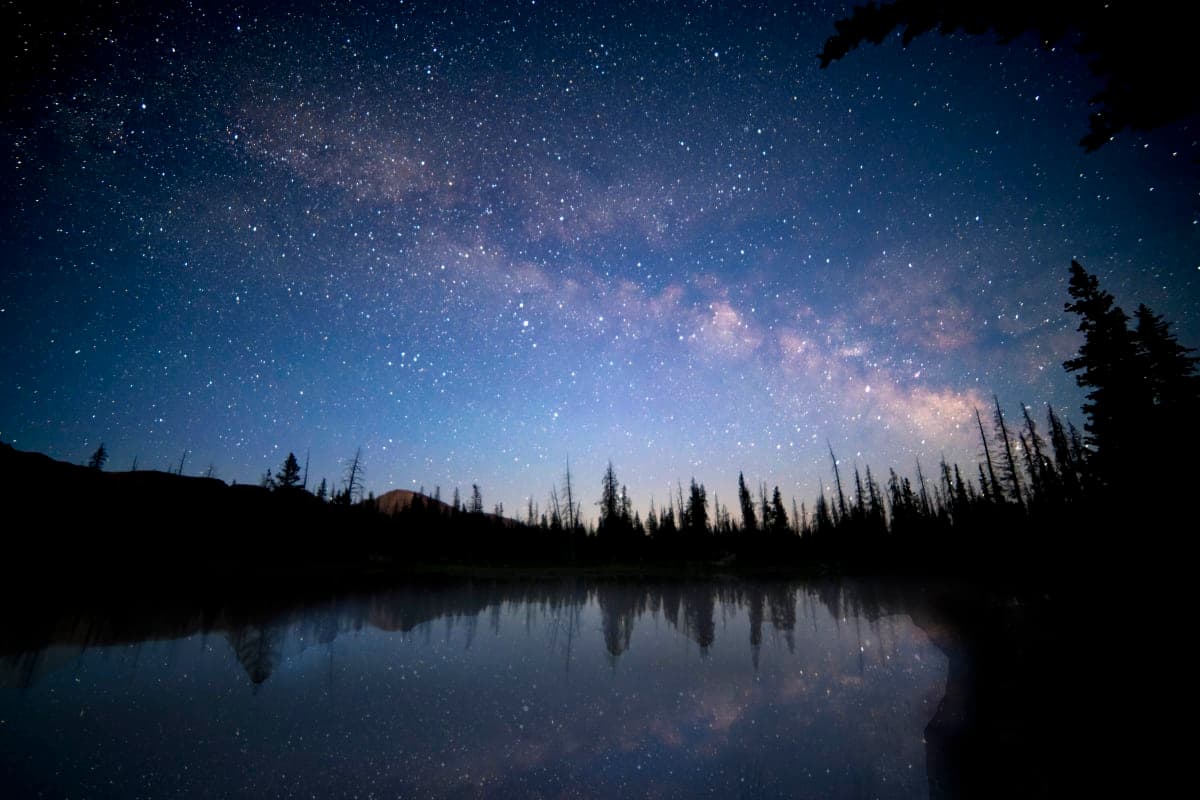 Milky way reflection