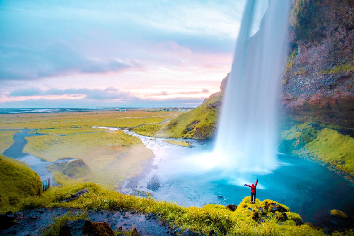 Iceland black sand beach