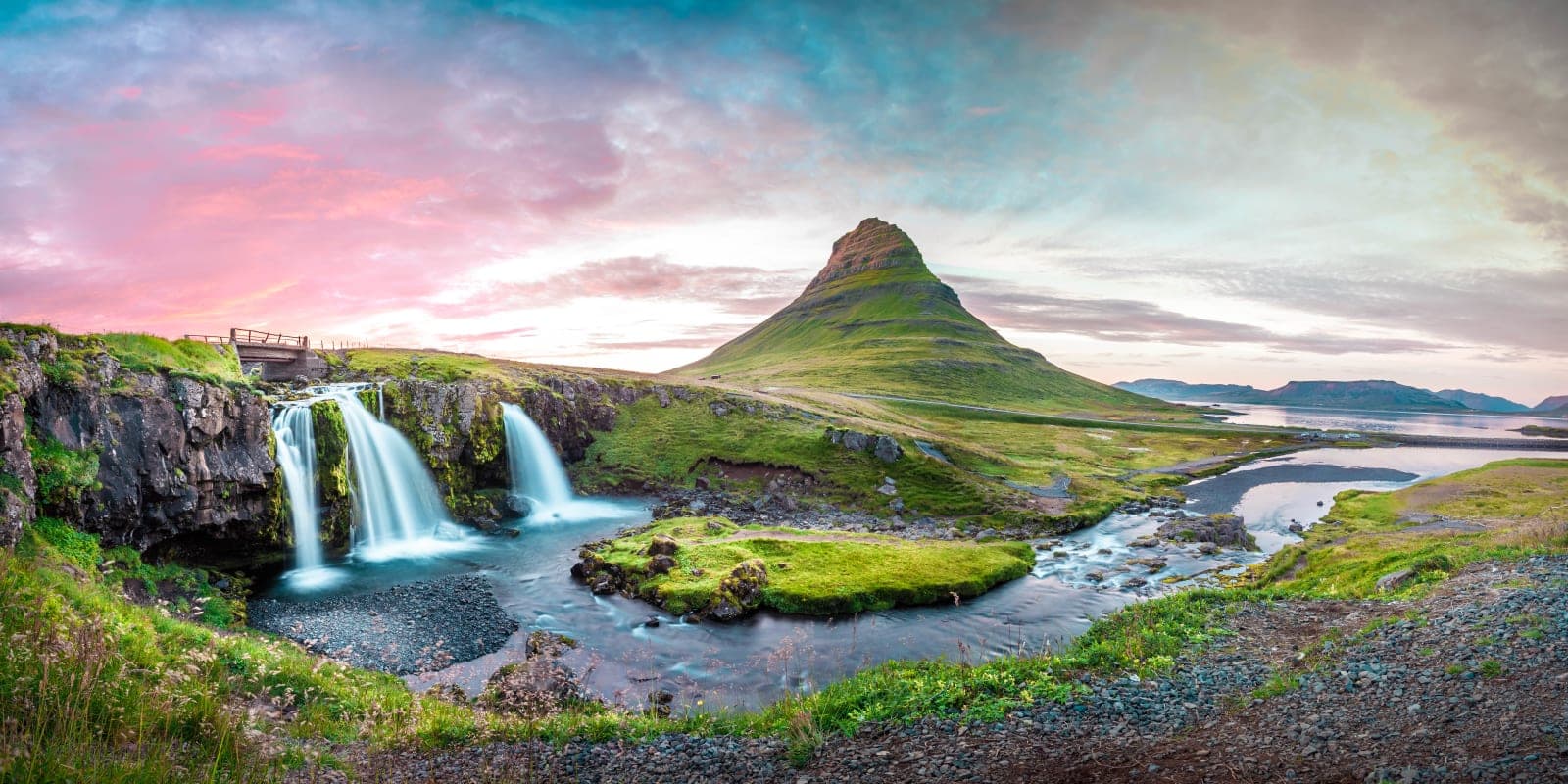 Kirkjufell panorama Iceland